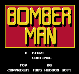Bomberman (Japan) Title Screen